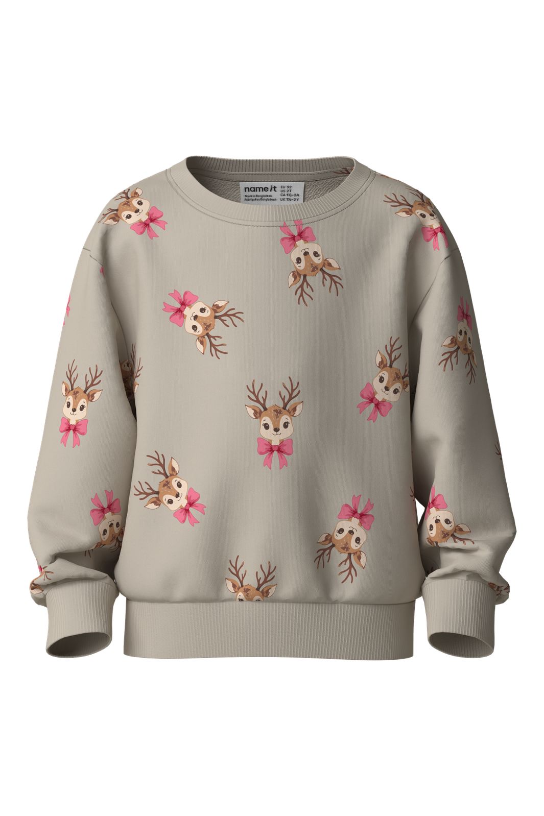 Name It - Nmfvertrud Ls Nreg Sweat - 5124024 Peyote Reindeer