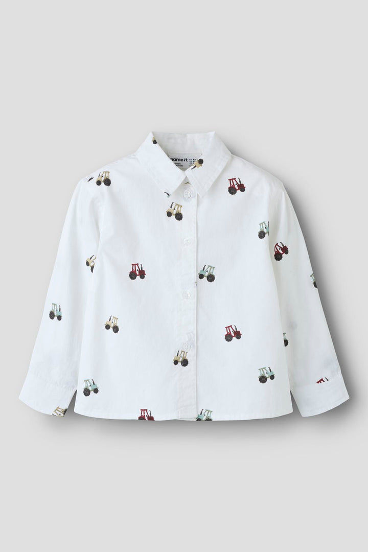Name It - Nmmractor Ls Shirt - 5151390 Bright White
