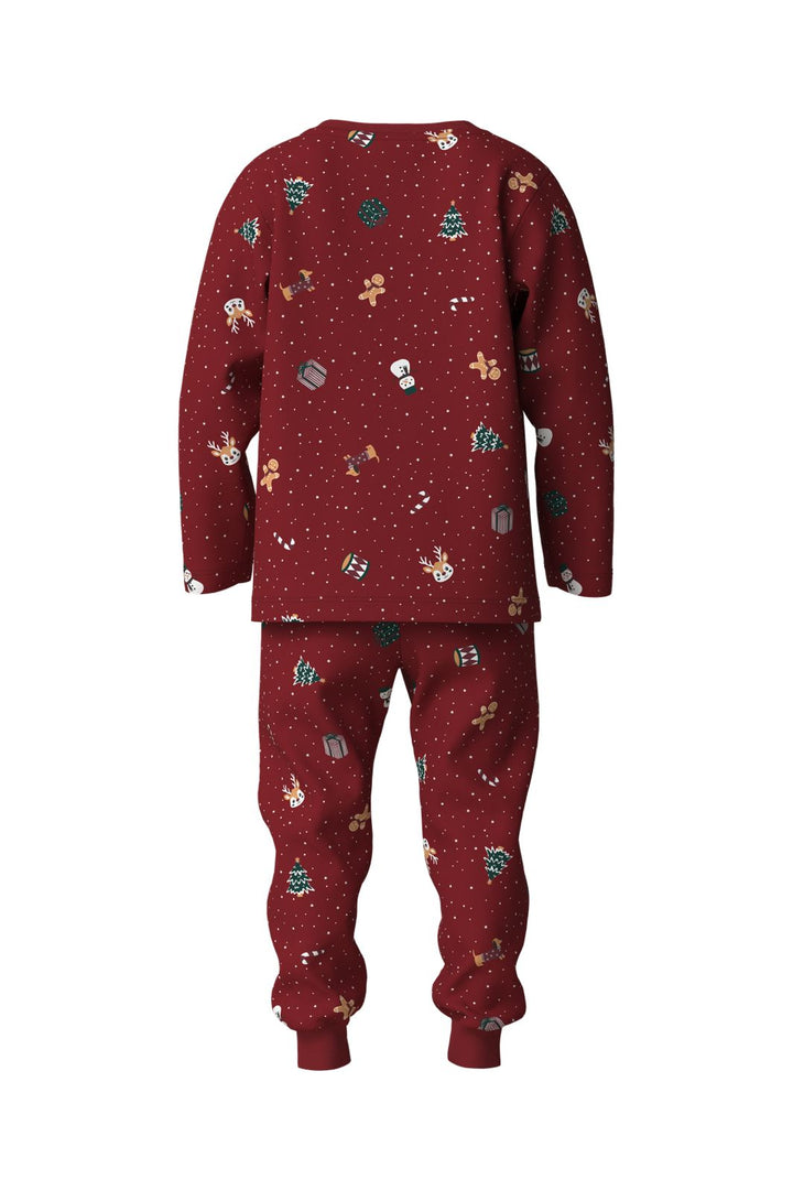 Name It - Nmnvismas Ls Nightset - 5129024 Red Dahlia Christmas