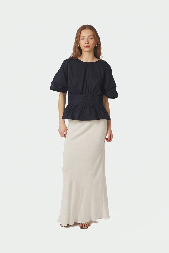 Neo Noir - Annegret Poplin Blouse 162365 - 141 - Navy