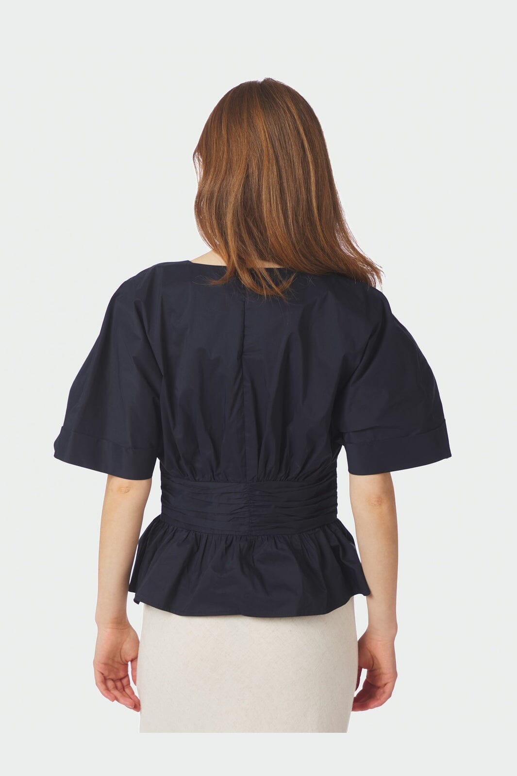 Neo Noir - Annegret Poplin Blouse 162365 - 141 - Navy