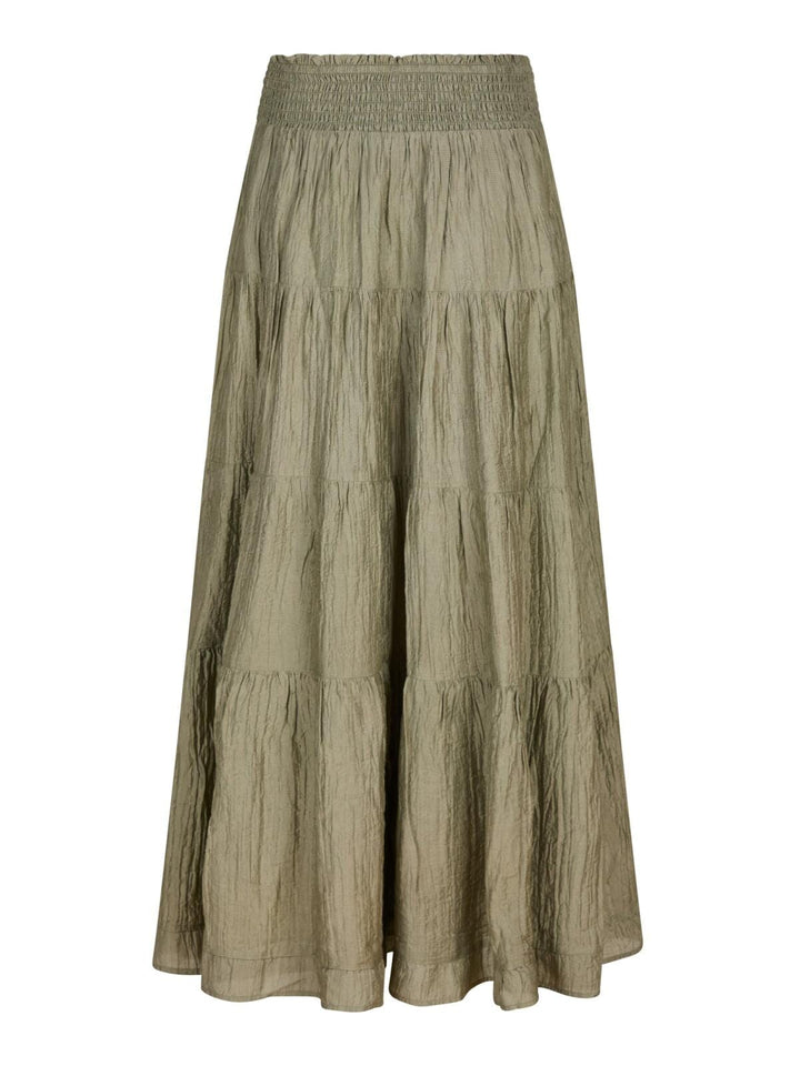 Neo Noir - Asta Crepe Skirt 164387 - Smoke Green Nederdele 
