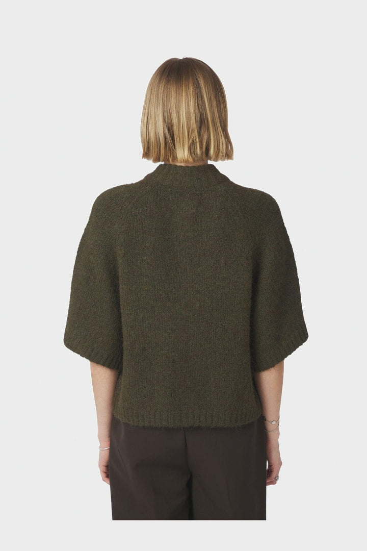 Neo Noir - Benuta Fluffy Knit Cardigan 165816 - 151 - Army
