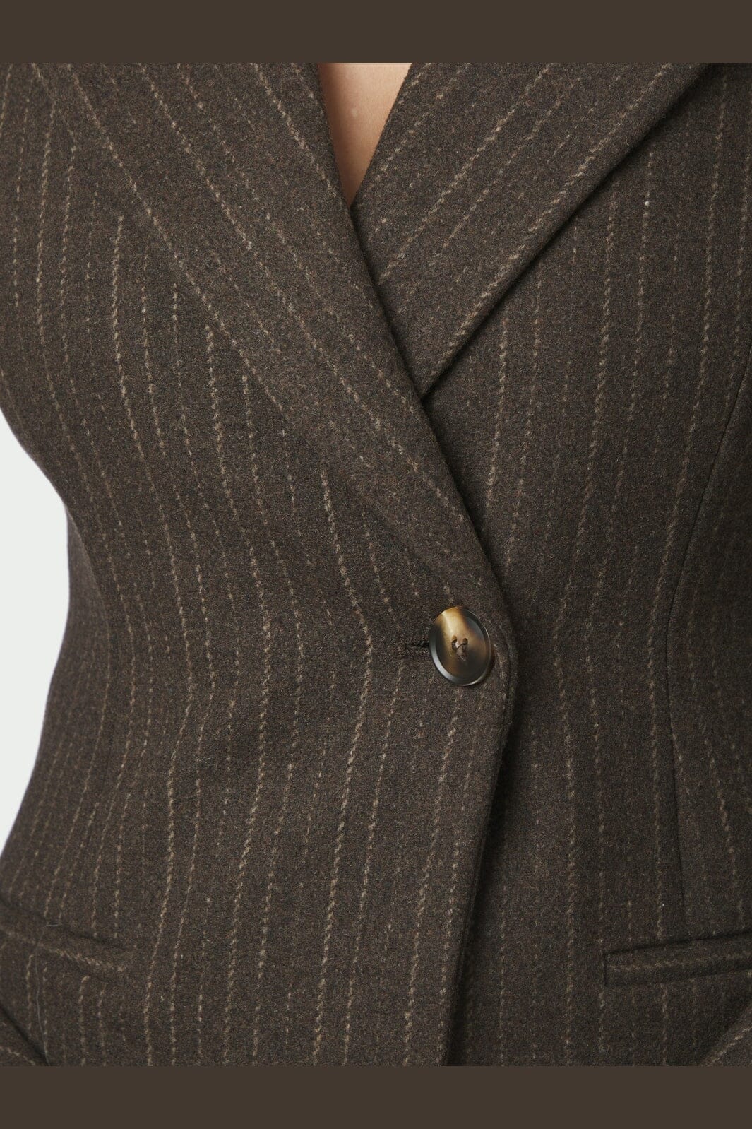 Neo Noir - Bowie Stripe Blazer 168519 - 210 - Brown