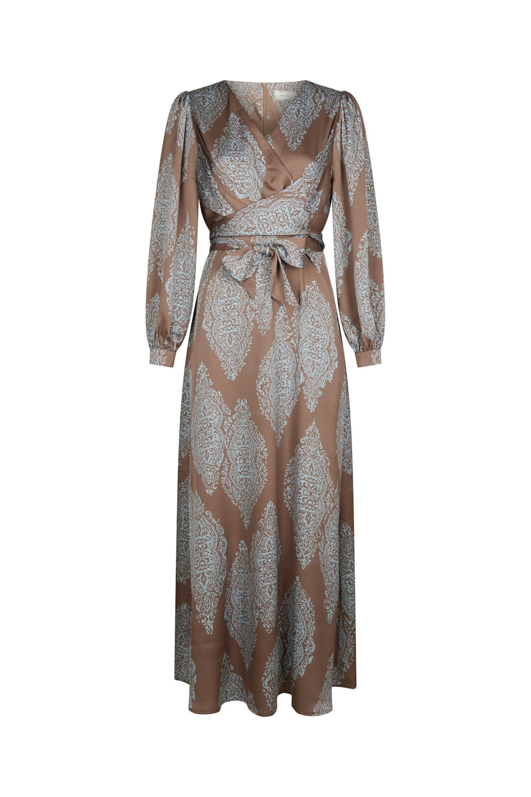 Neo Noir - Bretti Paisley Drop Dress 168466 - 481 - Dark Taupe/Light Blue