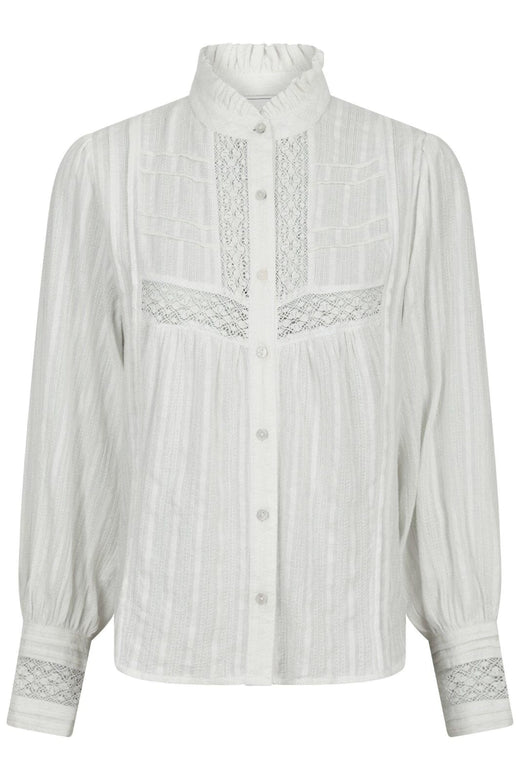 Neo Noir - Bria Dobby Blouse 164672 - Off White
