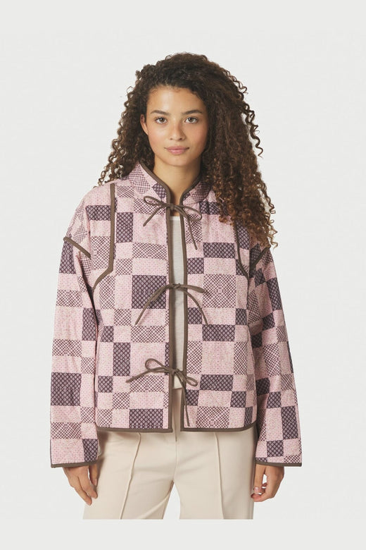 Neo Noir - Calah Square Mix Jacket 164793 - 165 - Rose