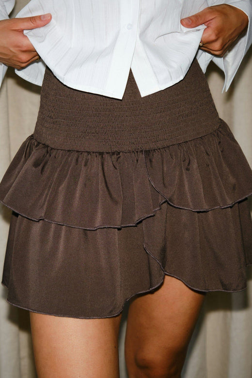 Neo Noir - Carin Skirt 158315 - 676 - Dark Brown Nederdele 