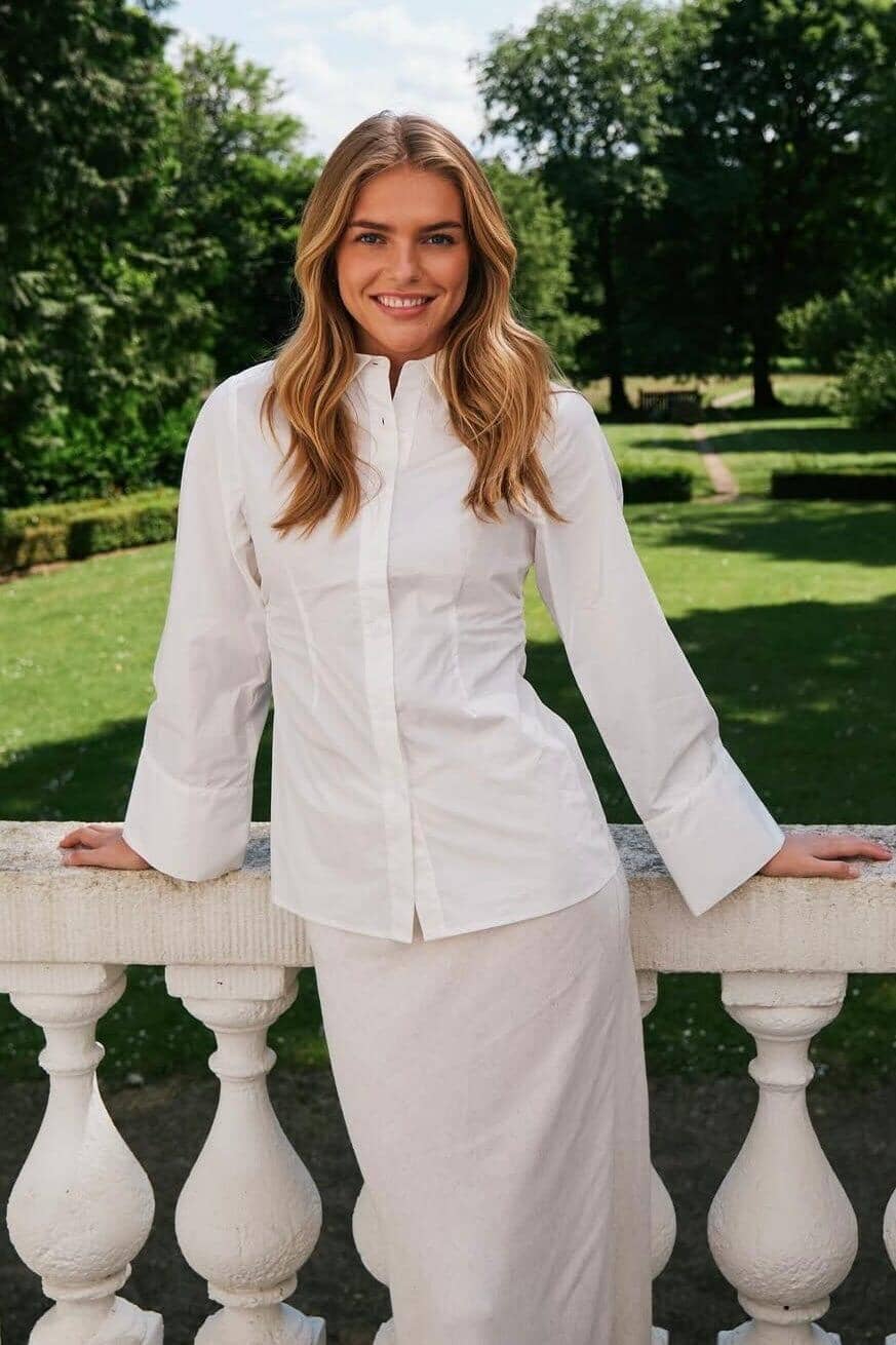 Neo Noir - Caroli Poplin Shirt 165894 - 120 - White Skjorter 