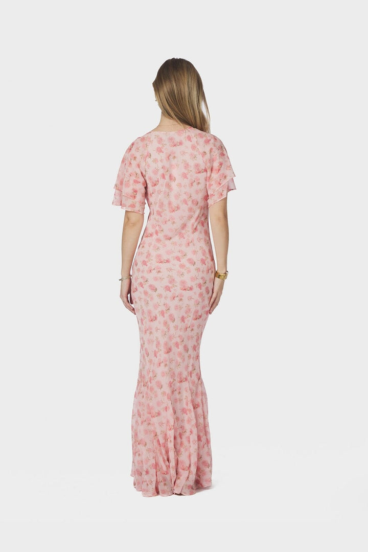 Neo Noir - Celesse Flower Fade Dress 169331 - 754 - Light Pink