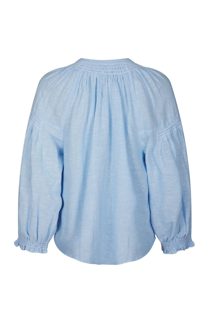 Neo Noir - Celise Chambray Blouse 168738 - 145 - Light Blue