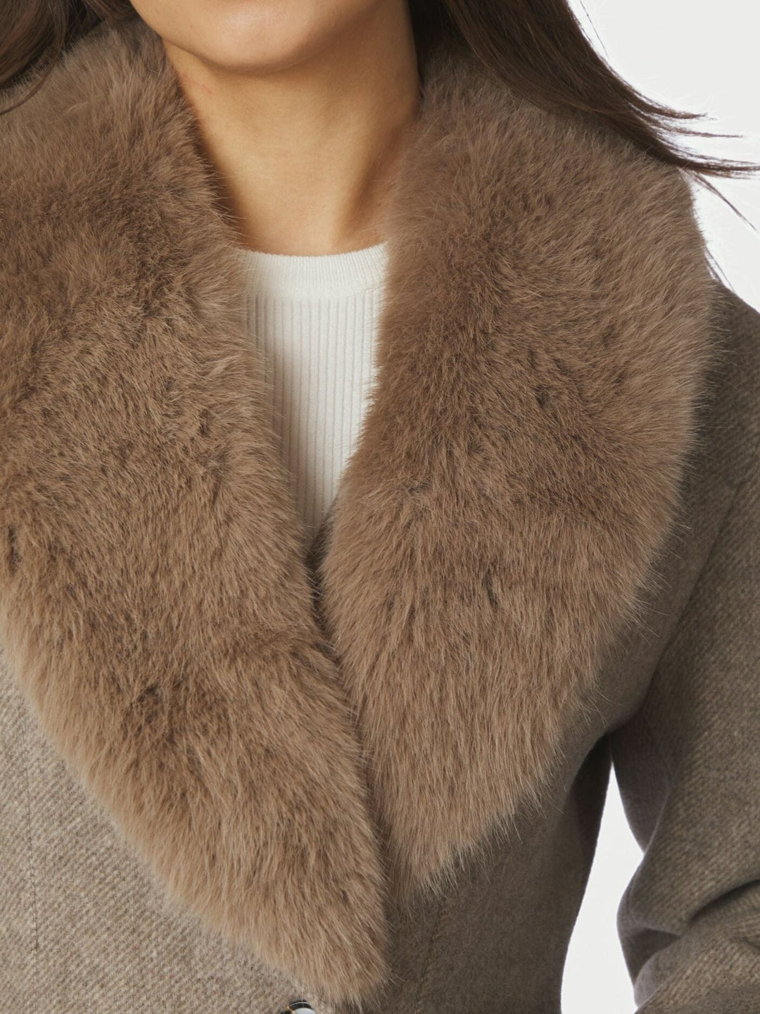 Neo Noir - Corina Herringbone Twill Coat 168545 - 976 - Beige Melange Jakker 