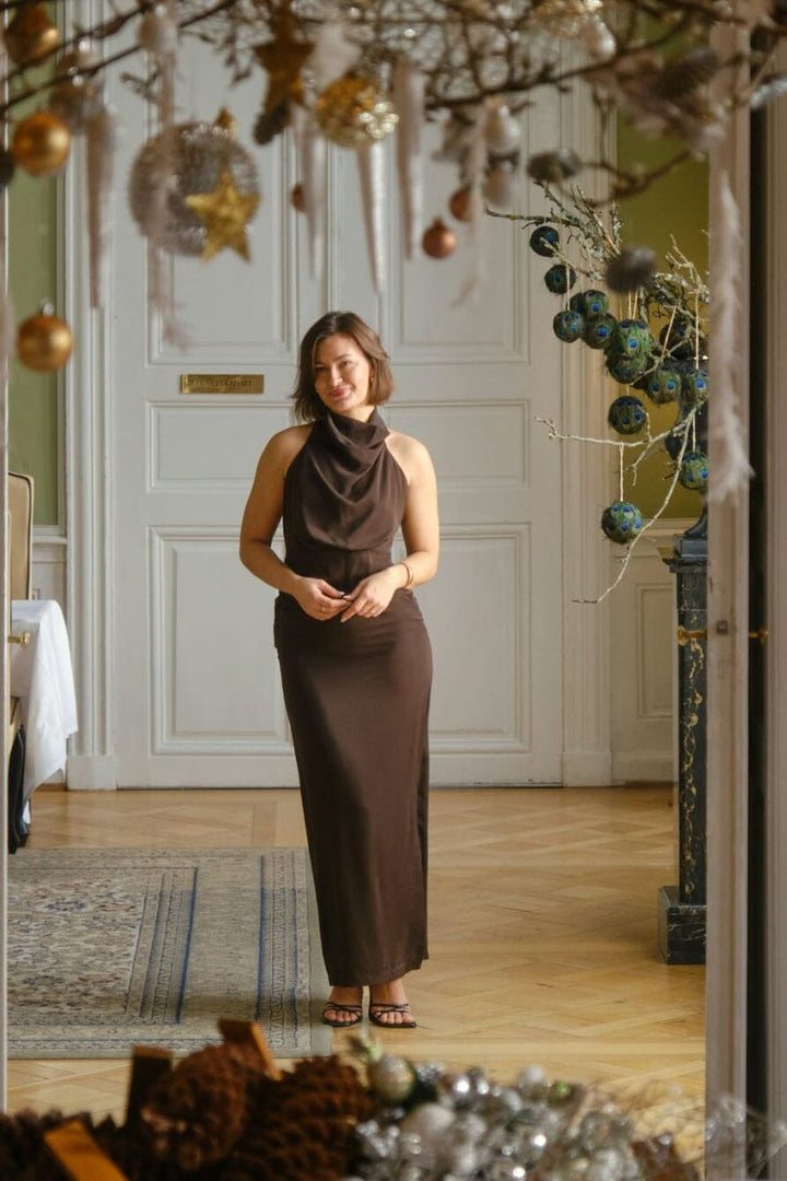 Neo Noir - Dunie Dress 166387 - 676 - Dark Brown Kjoler 