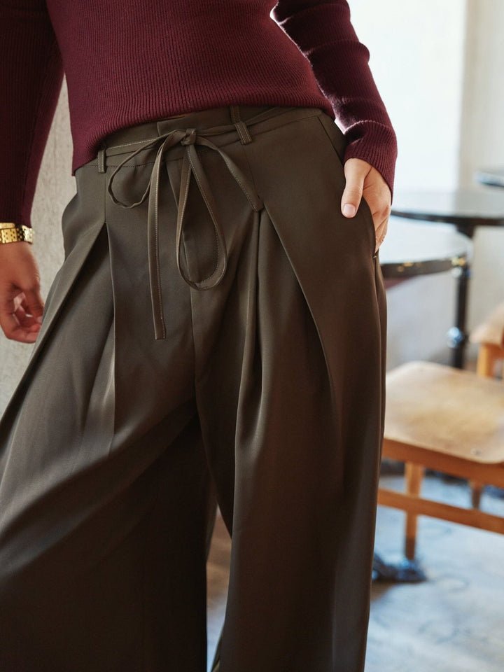 Neo Noir - Eddina Woven Pants 170464 - 676 - Dark Brown Bukser 