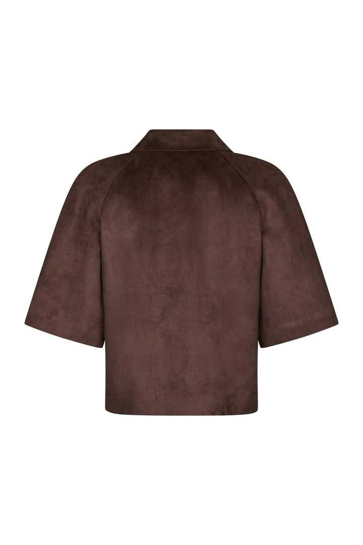 Neo Noir - Editta Faux Suede Jacket 168268 - 676 - Dark Brown