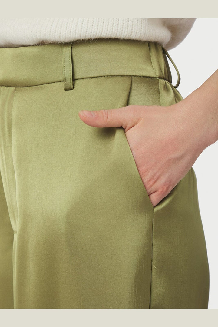 Neo Noir - Emmett Heavy Sateen Pants 164136 - 340 - Sage Green