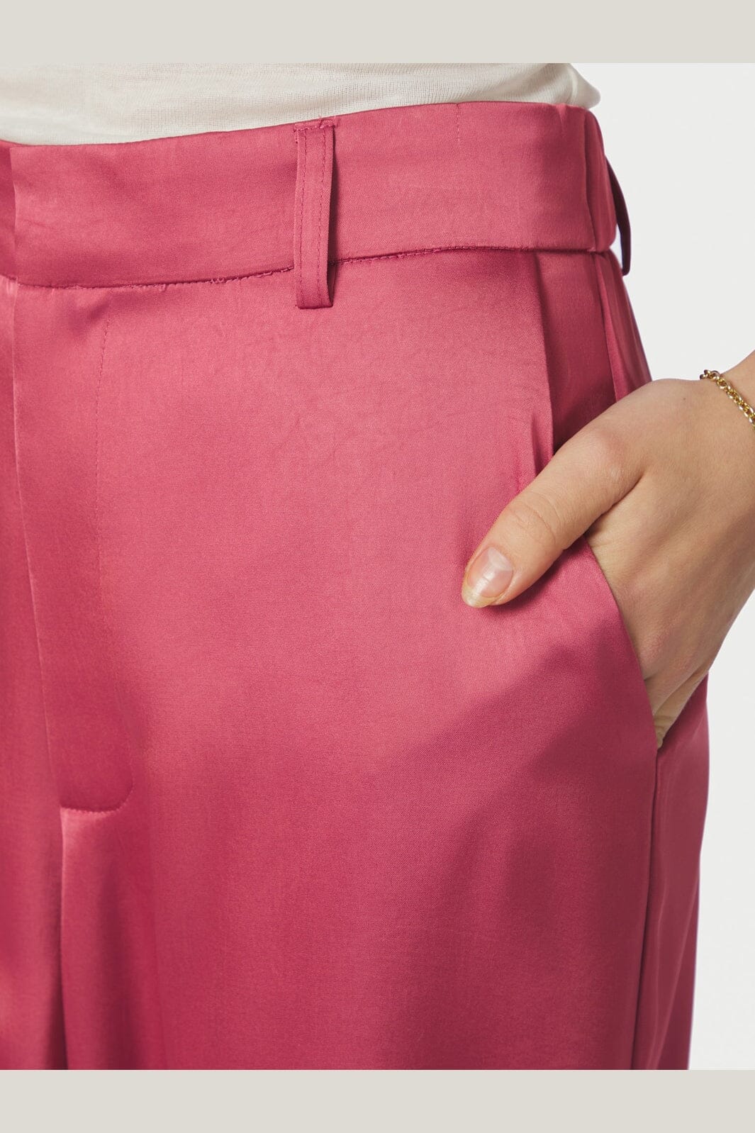 Neo Noir - Emmett Heavy Sateen Pants 164136 - 430 - Cherry Pink