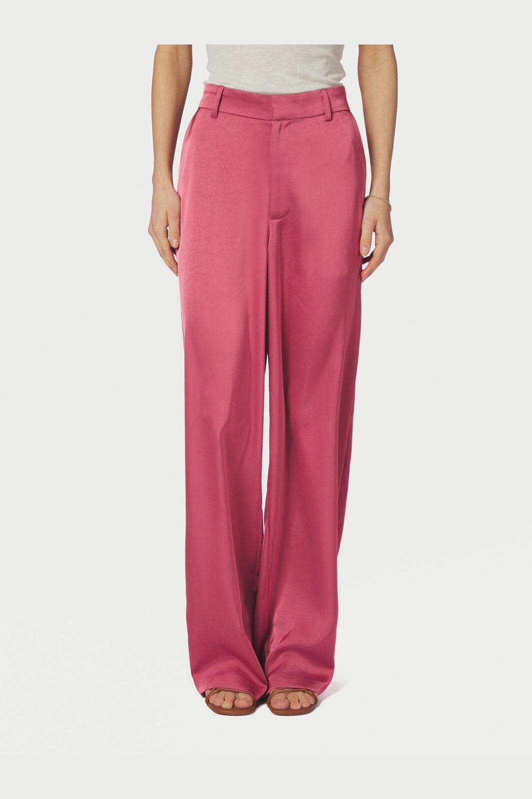 Neo Noir - Emmett Heavy Sateen Pants 164136 - 430 - Cherry Pink