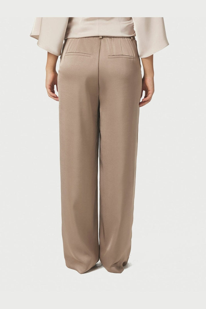 Neo Noir - Emmett Heavy Sateen Pants 164136 - 811 - Dark Taupe
