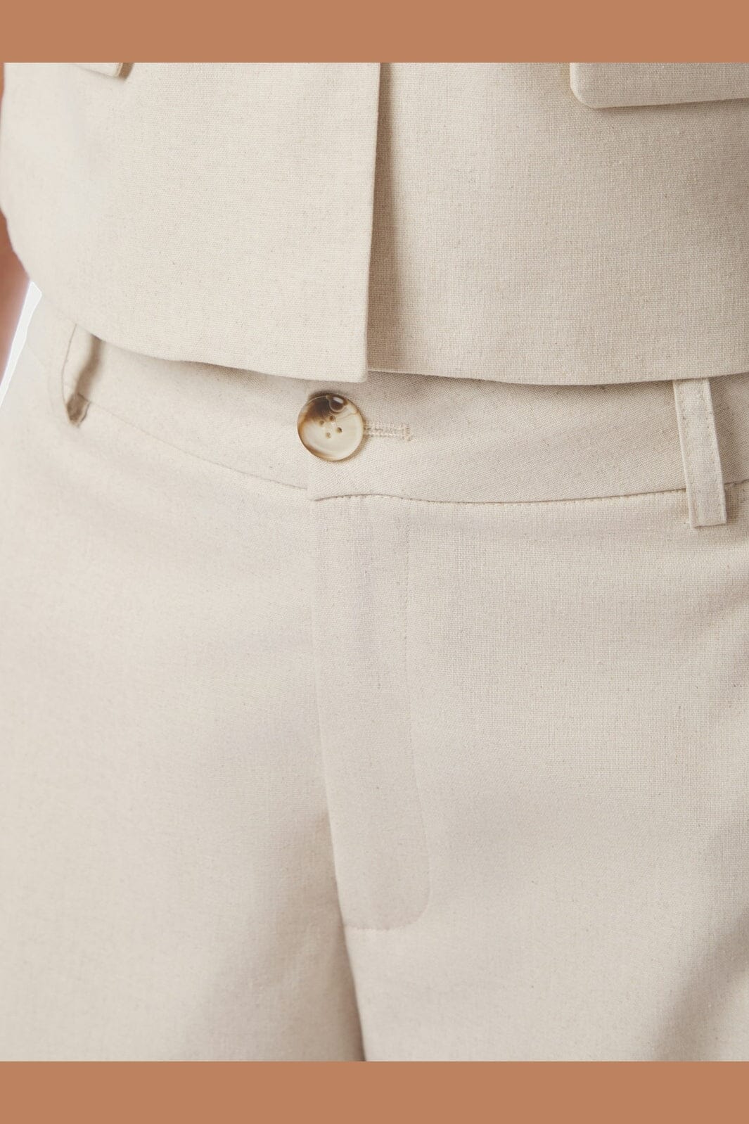 Neo Noir - Essiall Linen Pants 169044 - 122 - Creme