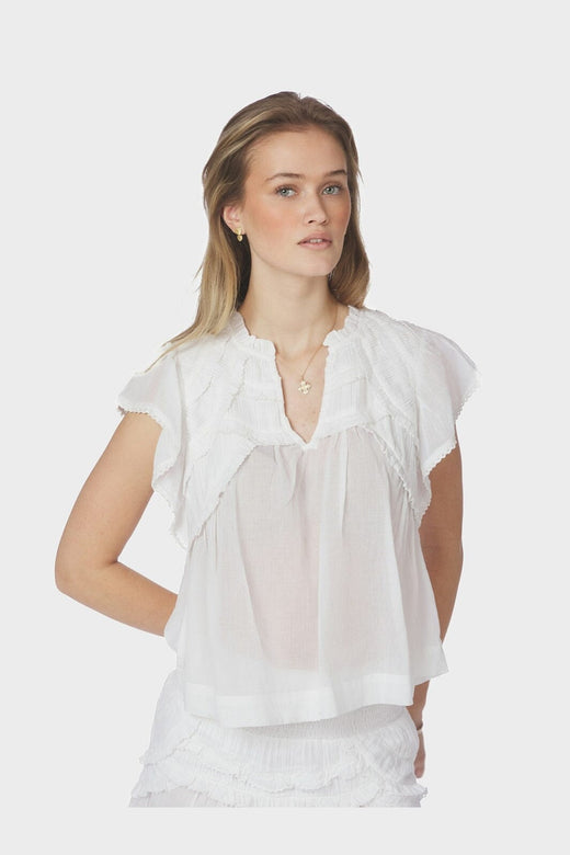 Neo Noir - Fayler S Voile Top 169327 - 120 - White