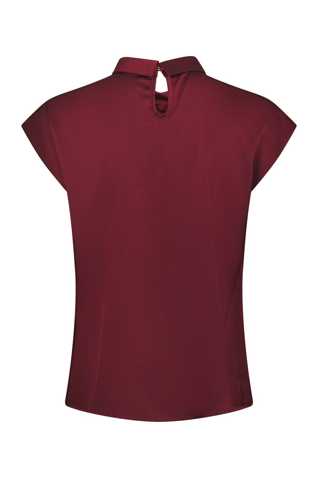 Neo Noir - Fleur Drapy Satin Blouse 160990 - 174 - Burgundy