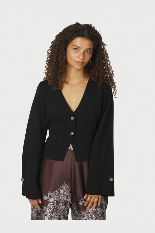 Neo Noir - Fulvia Knit Blouse 167244 - 100 - Black