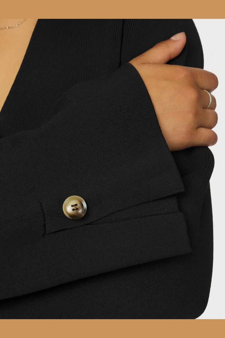 Neo Noir - Fulvia Knit Blouse 167244 - 100 - Black