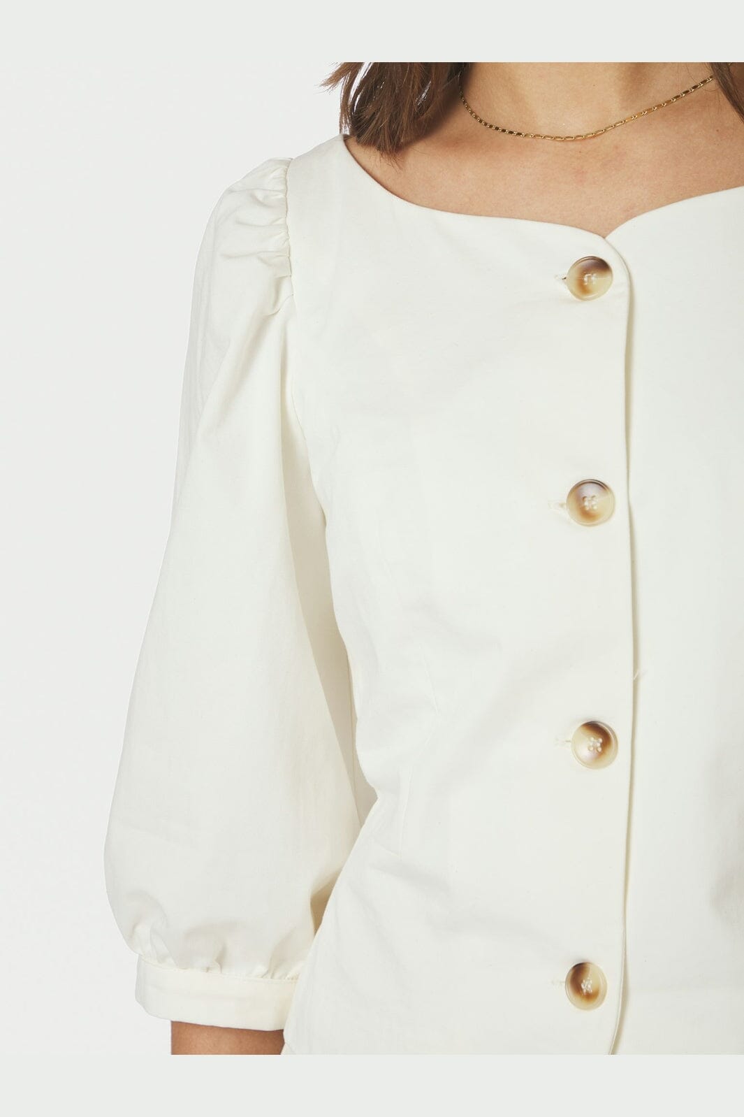 Neo Noir - Jeannie Twill Blouse 167719 - 121 - Off White