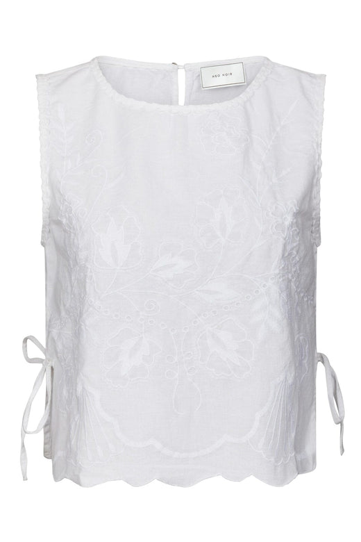 Neo Noir - Kaelin Embroidery Top 169113 - 120 - White