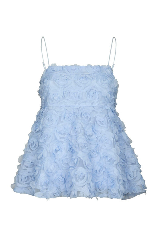 Neo Noir - Kenli Flower Top 167897 - 145 - Light Blue