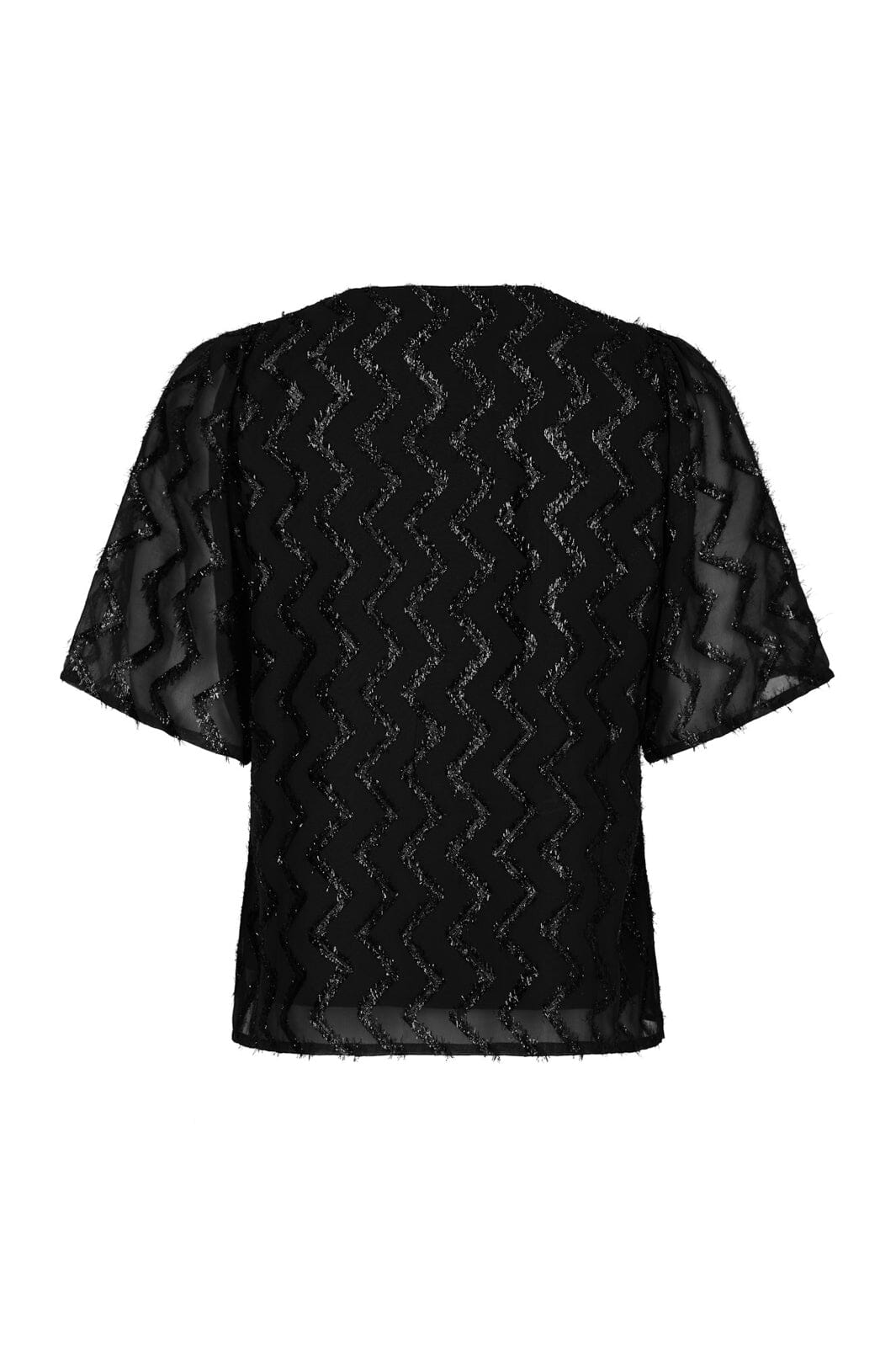 Neo Noir - Largo Chevron Glitz Blouse 171125 - 100 - Black