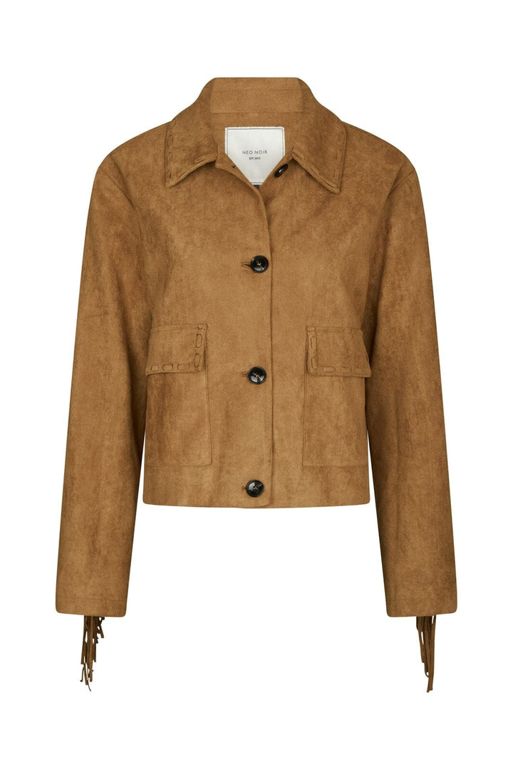 Neo Noir - Lauron Faux Suede Jacket 165915 - 604 - Cognac
