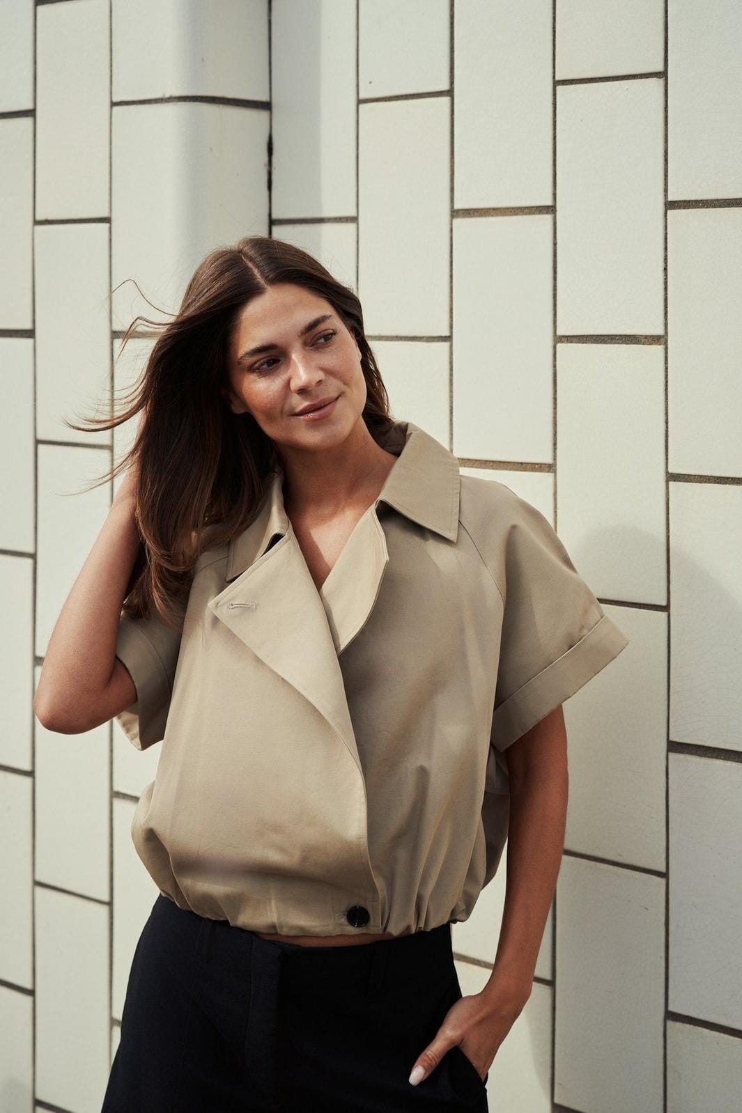 Neo Noir - Lisha Trench Vest 169835 - 214 - Taupe Frakker 