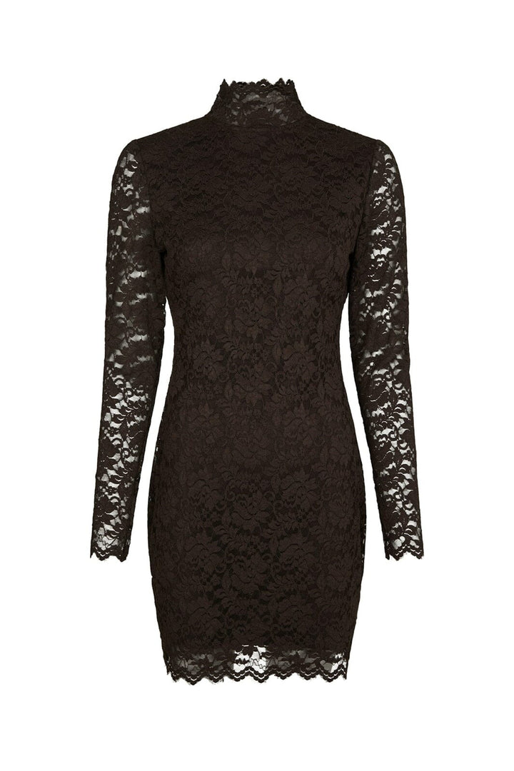 Neo Noir - Lizette Laceflower Dress 166638 - 584 - Chocolate Brown