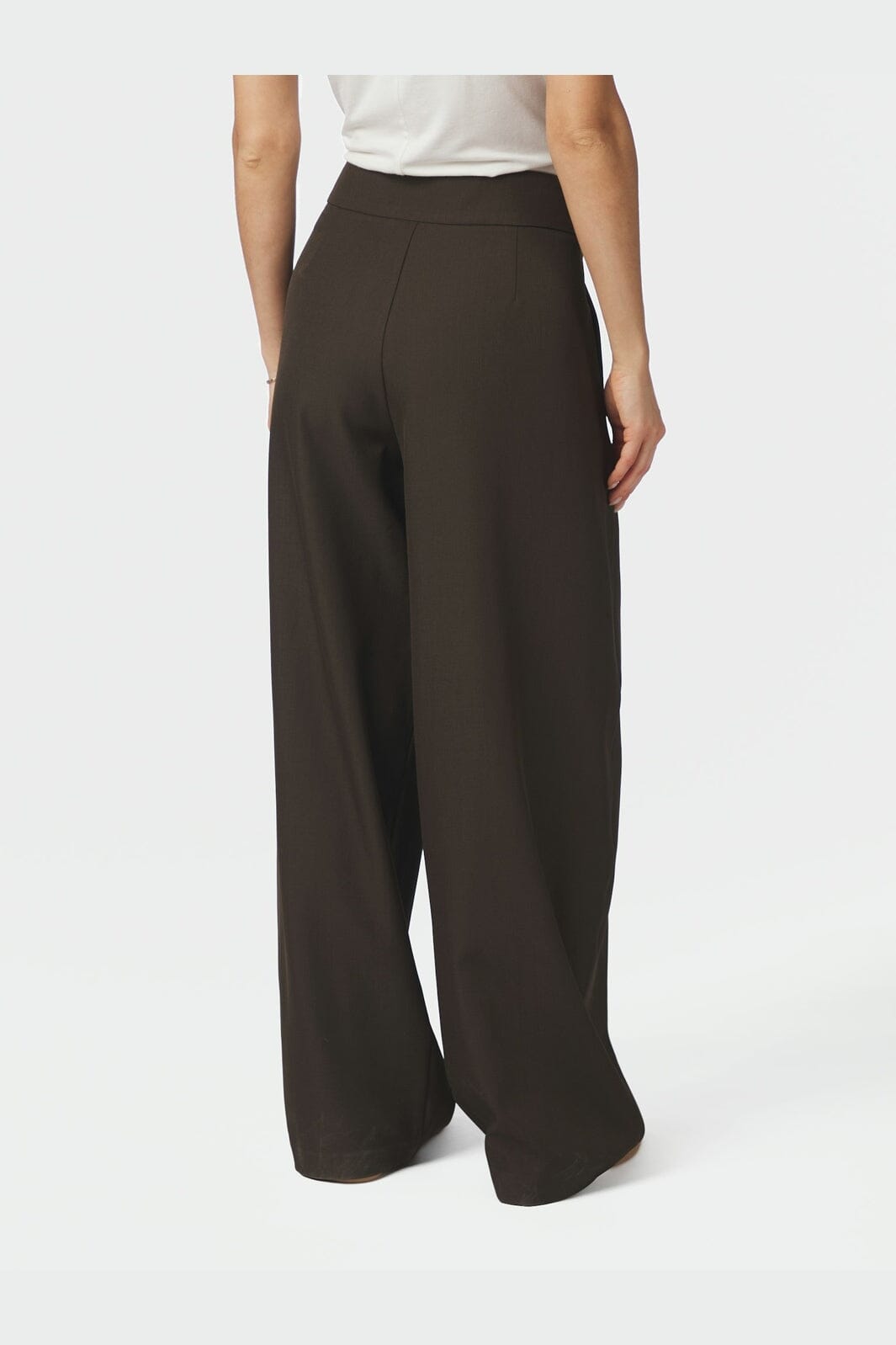 Neo Noir - Lucille Structure Pants 169655 - 676 - Dark Brown