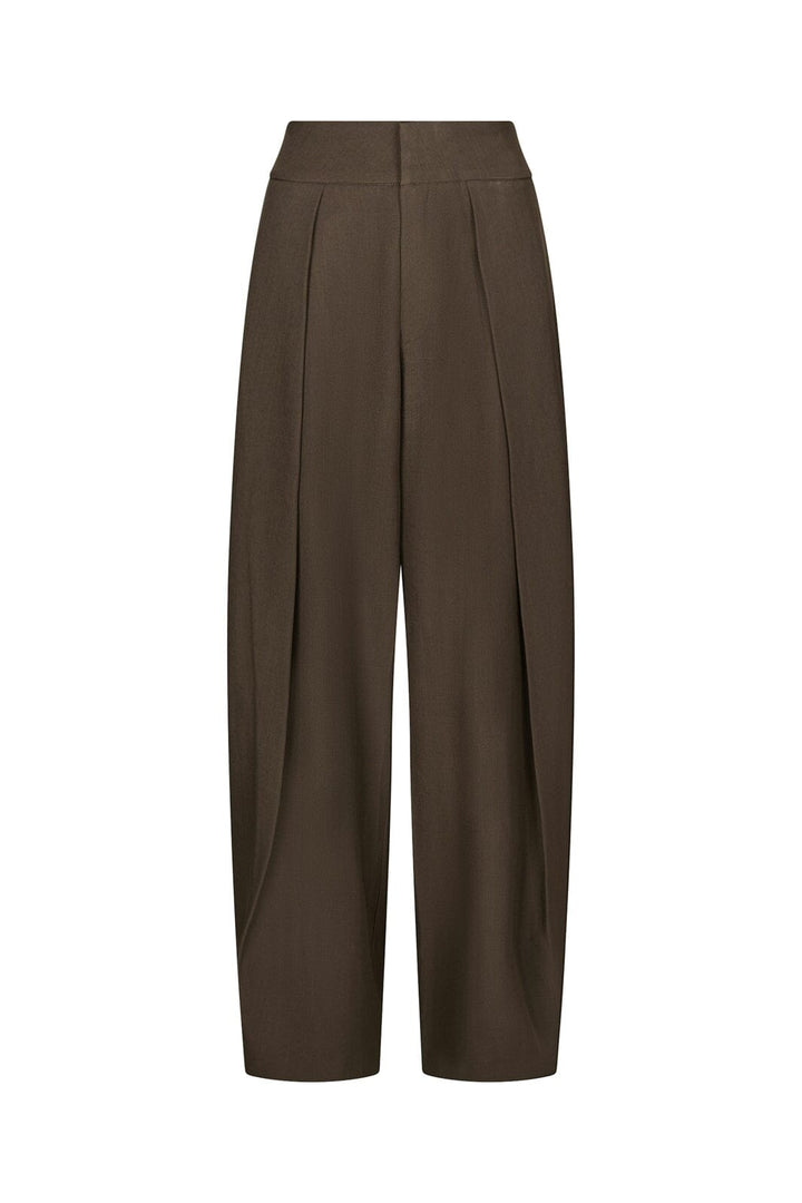 Neo Noir - Lucille Structure Pants 169655 - 676 - Dark Brown