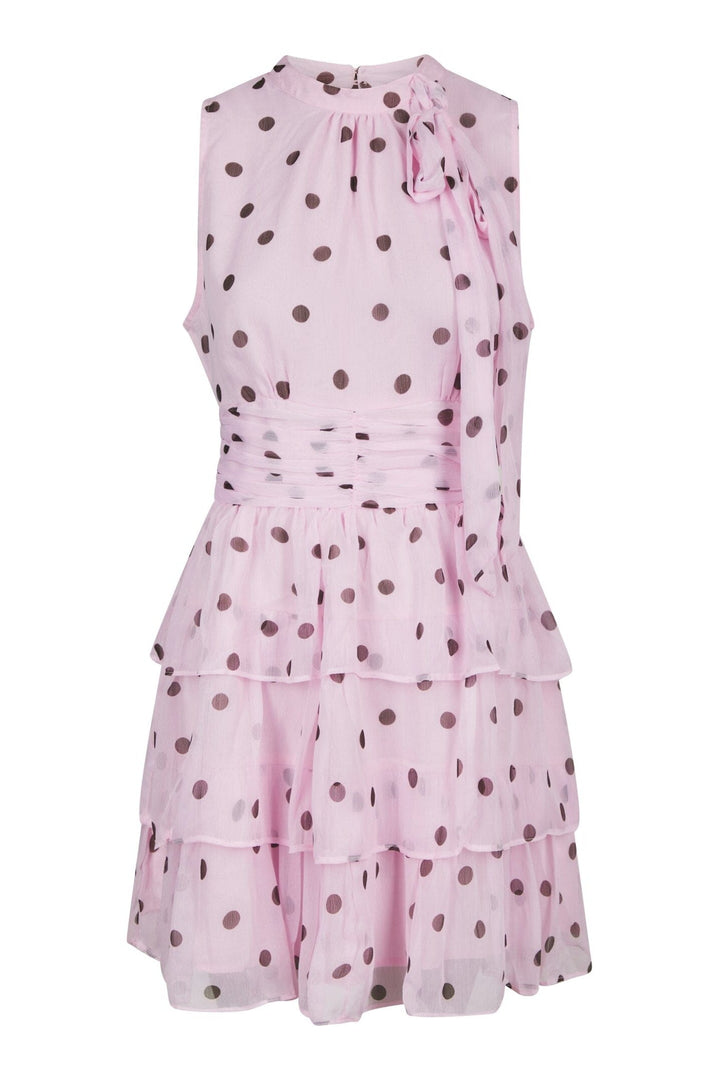 Neo Noir - May Big Dot Dress 170522 - 754 - Light Pink Kjoler 