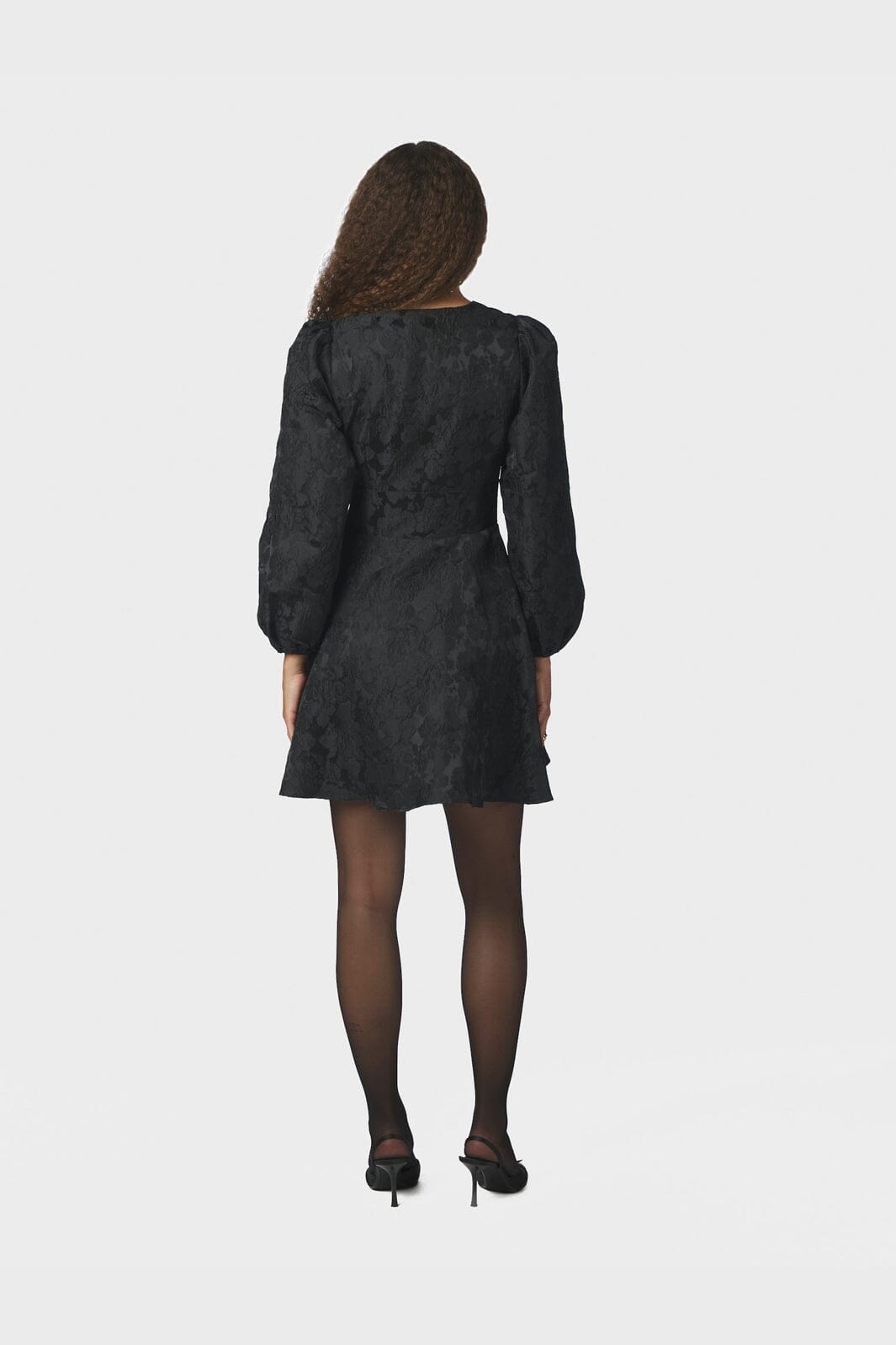 Neo Noir - Milly Flower Brocade Dress 171050 - 100 - Black