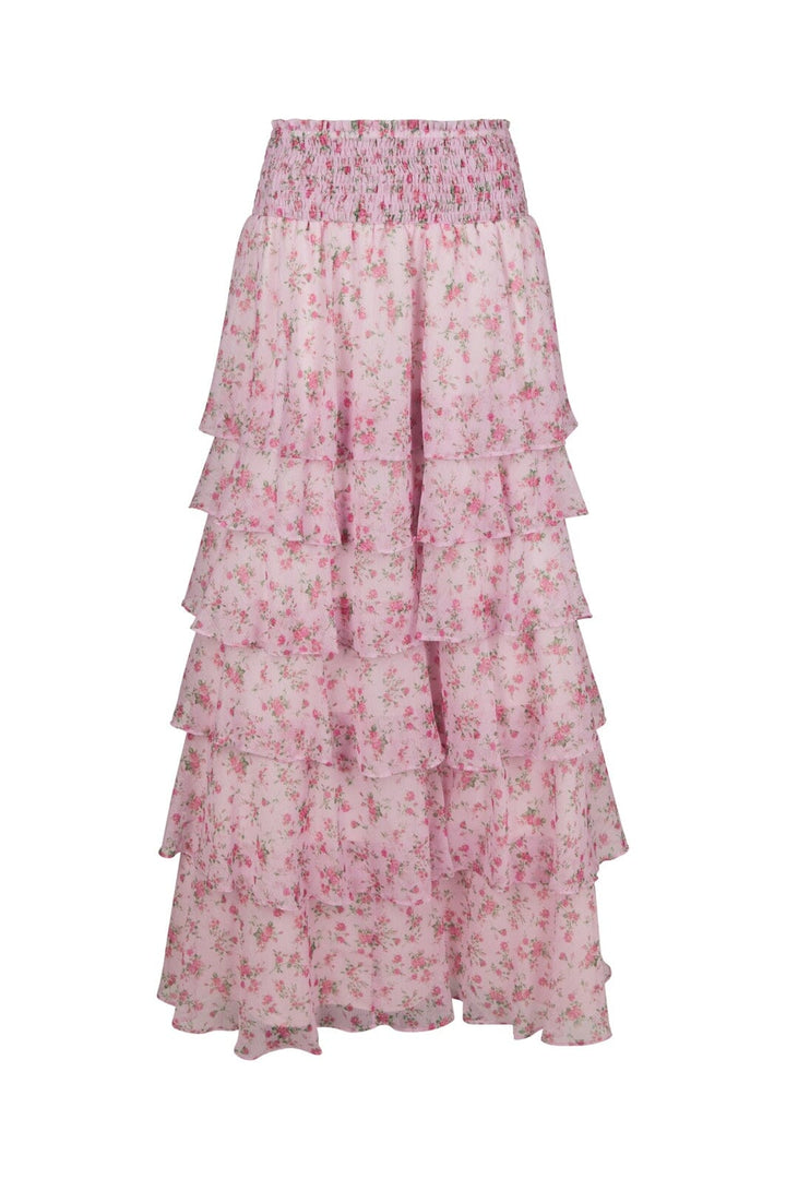 Neo Noir - Morris Meadow Printed Skirt 166447 - 754 - Light Pink