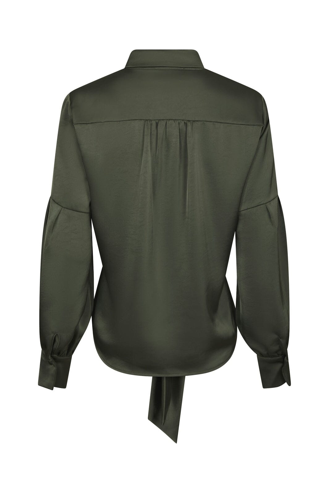 Neo Noir - Naja Satin Shirt 160801 - 591 - Deep Green