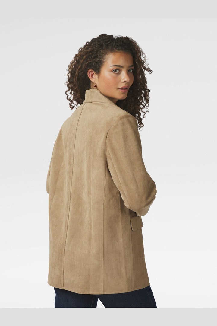 Neo Noir - Namy Imitated Suede Blazer 164548 - 213 - Sand