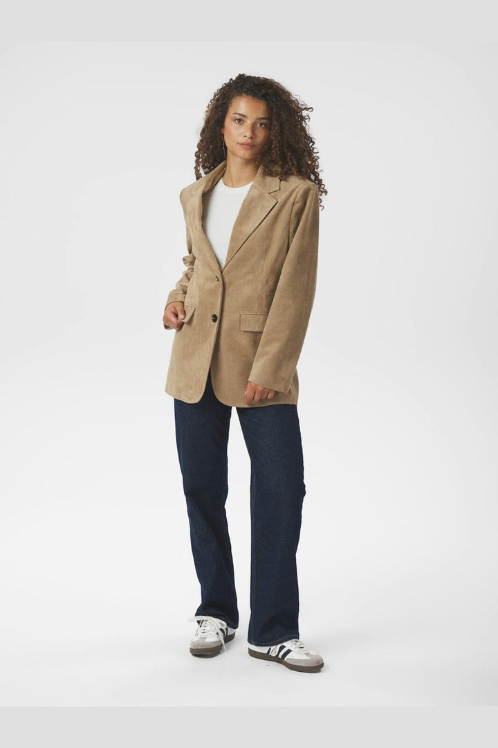 Neo Noir - Namy Imitated Suede Blazer 164548 - 213 - Sand