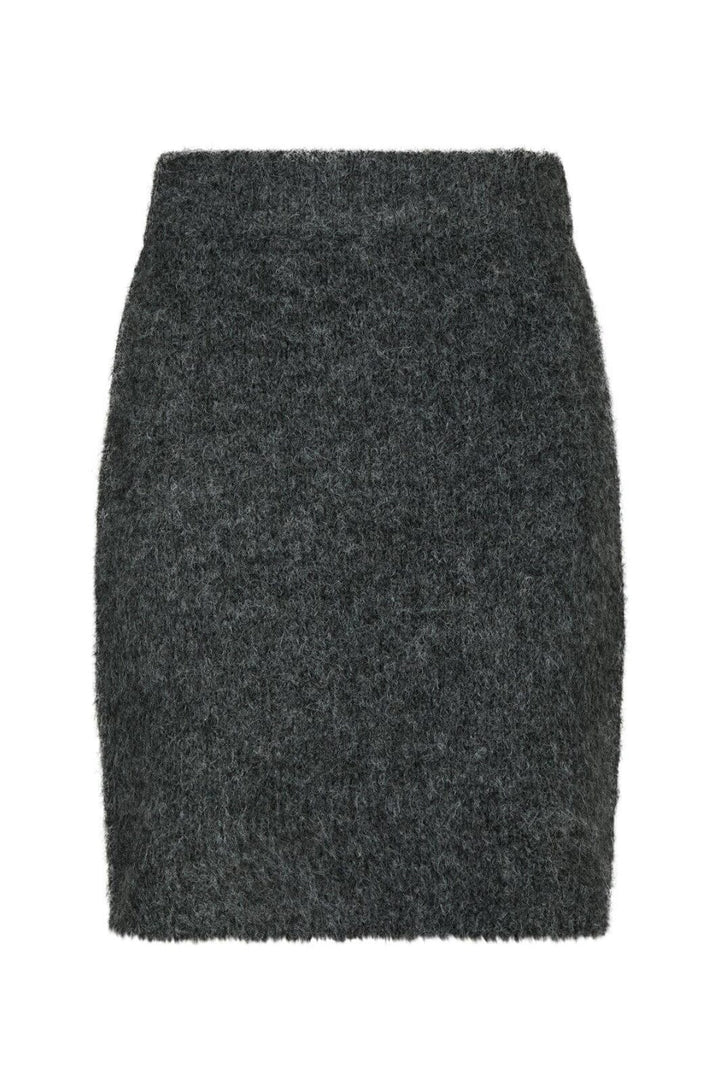 Neo Noir - Naria Fluffy Knit Skirt 165418 - 132 - Antracit