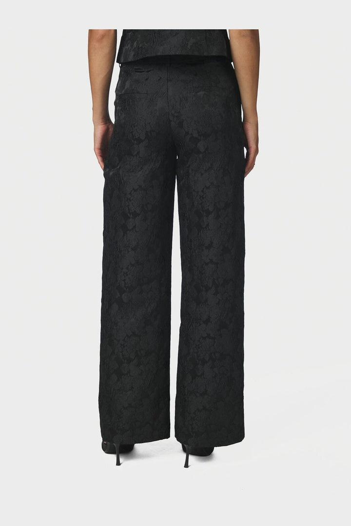 Neo Noir - Nathalie Flower Brocade Pants 171052 - 100 - Black