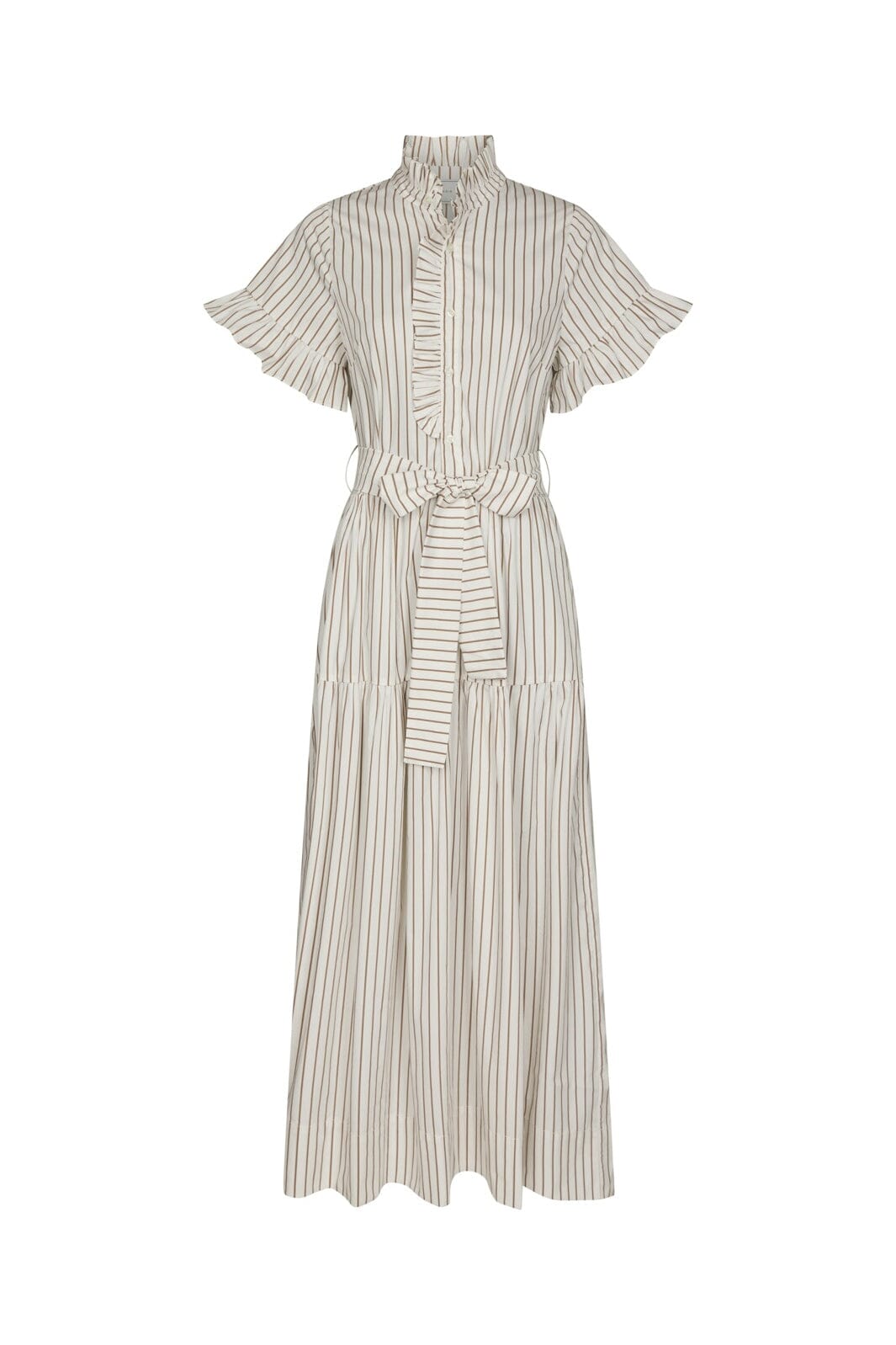 Neo Noir - Nellie Wide Stripe Dress 168228 - 124 - Ivory