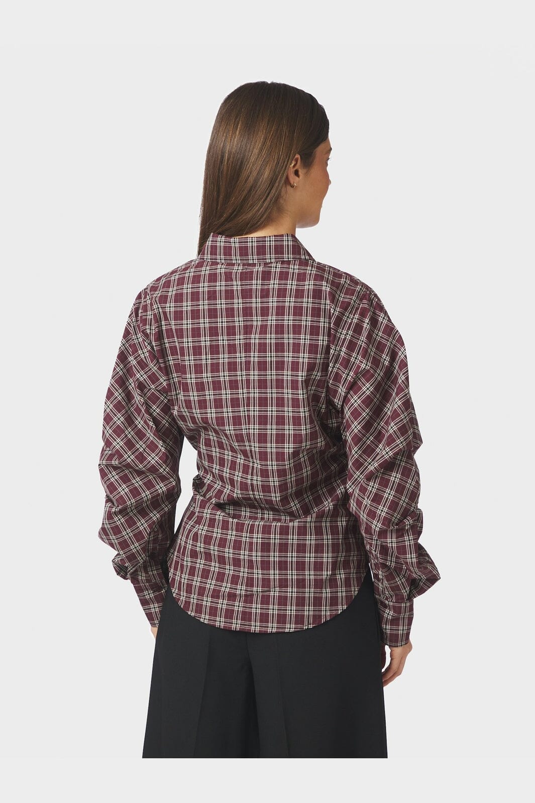 Neo Noir - Neoella Medium Check Shirt 168469 - 182 - Plum