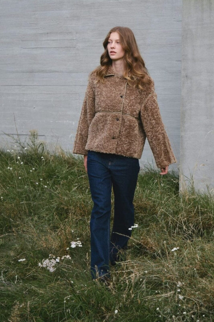 Neo Noir - Nncastor Faux Fur Jacket 164862 - 214 - Taupe Jakker 