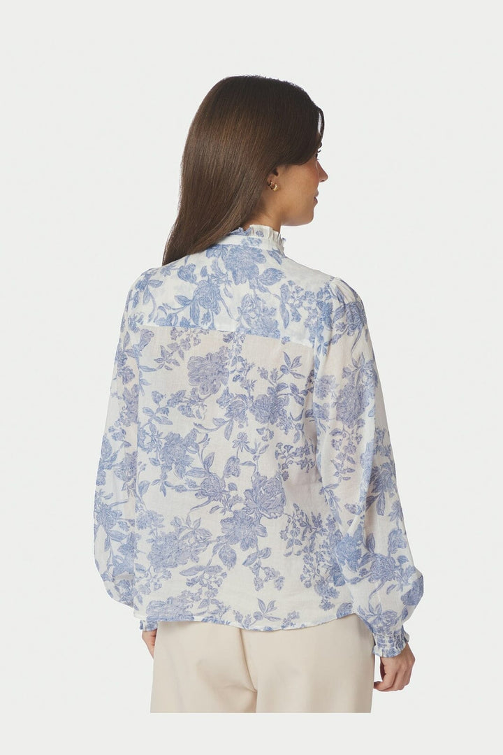 Neo Noir - Oda Flower Spring Shirt 168714 - 120 - White