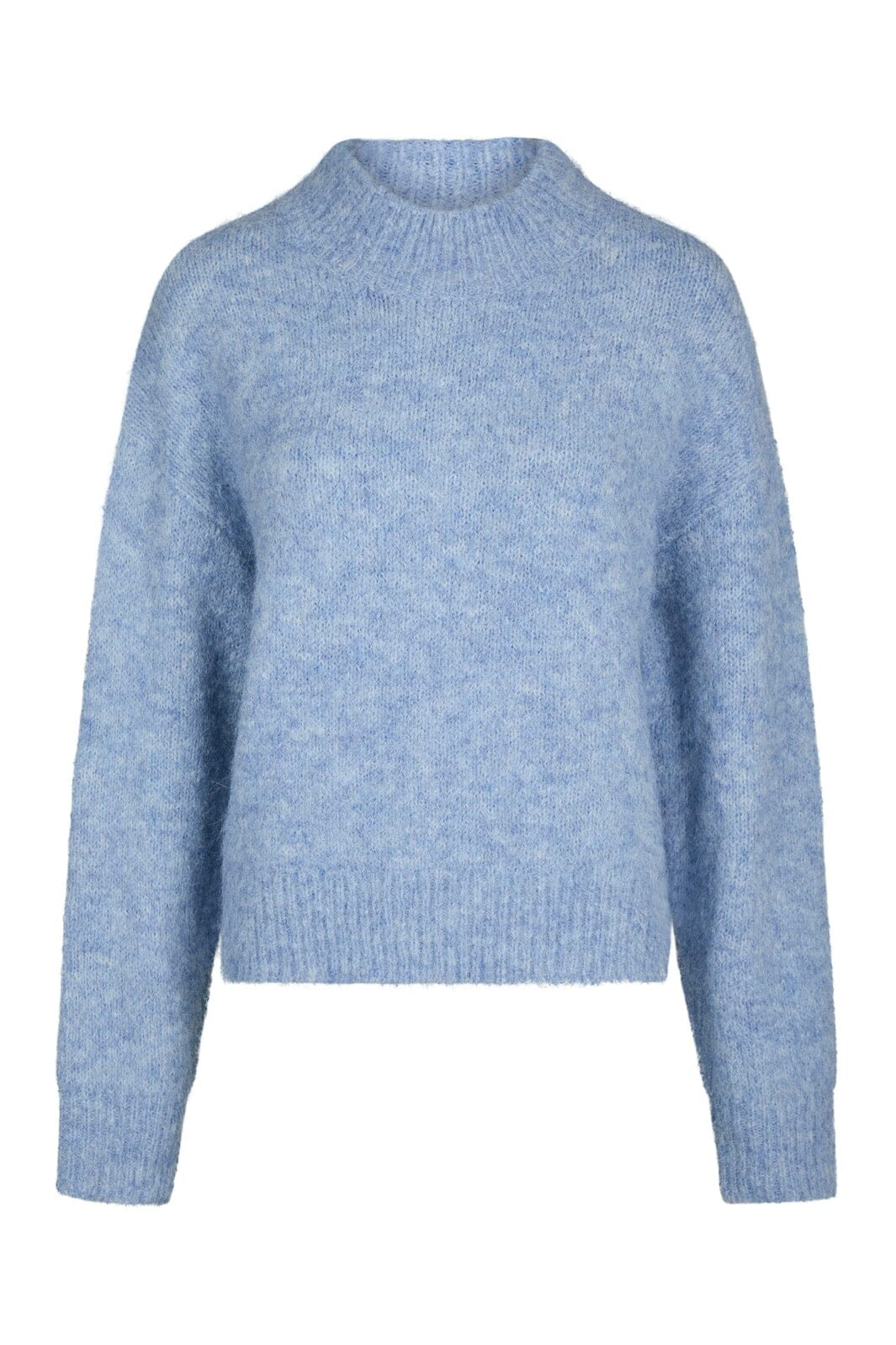 Neo Noir - Paulina Fluffy Knit Blouse 164729 - 142 - Dusty Blue